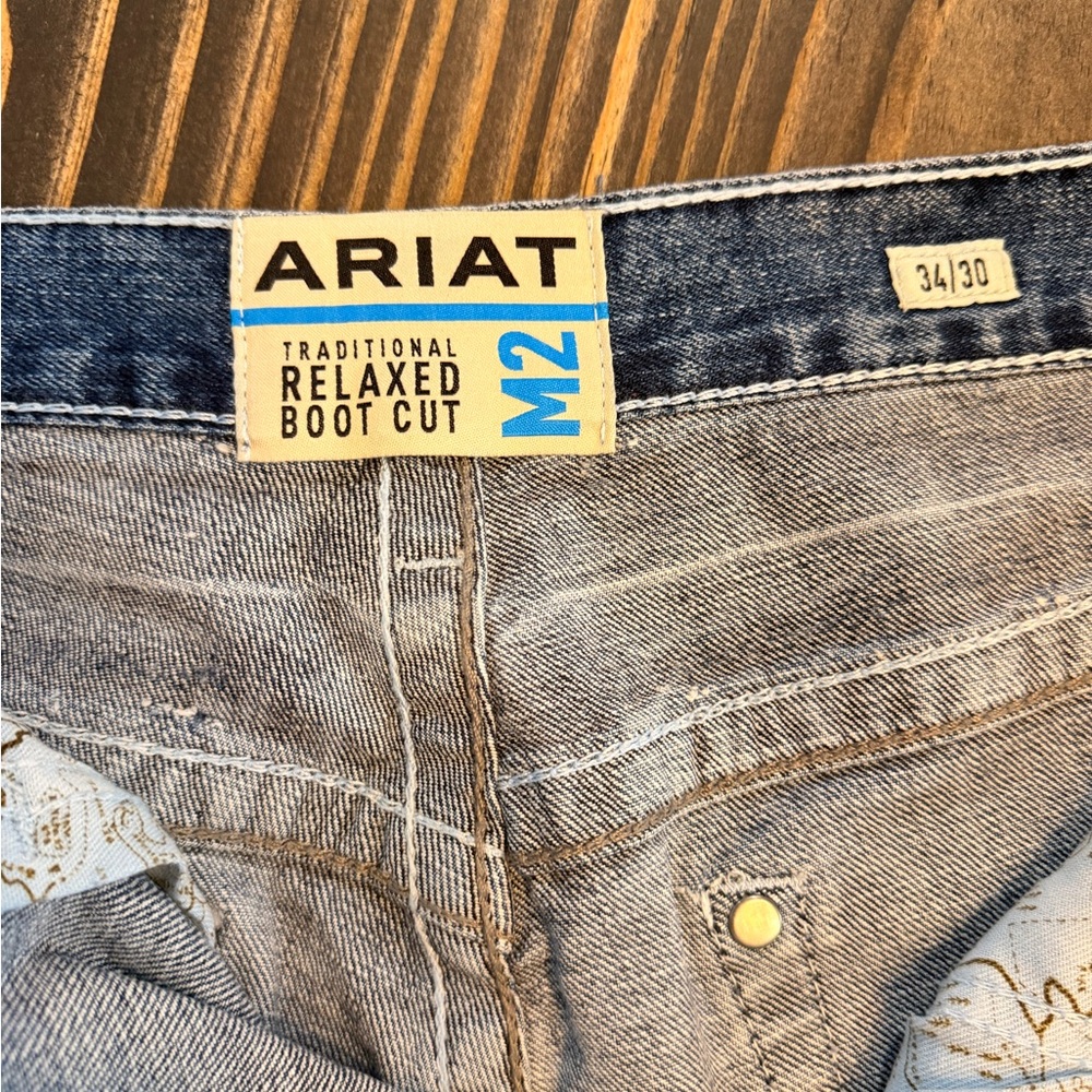 Ariat Men's 34x30 M2 Relaxed Boot Cut Jeans